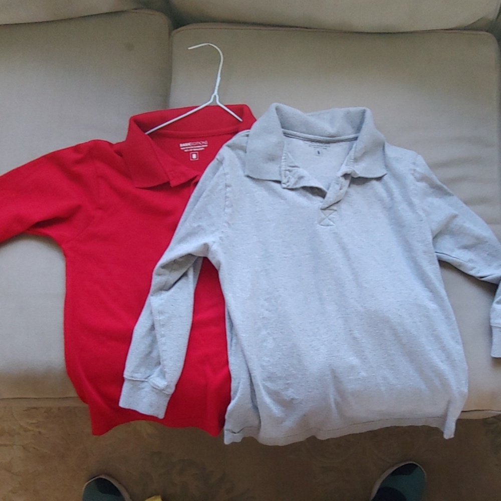 2 boys rugby shirts